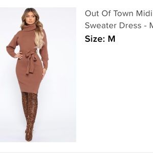 BNWT fashion nova sweater dress
